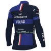 Cykeltrøje Langærmet 2023 Groupama FDJ Sort Blå